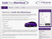 Tablet Screenshot of castleviewmotorhouse.co.uk